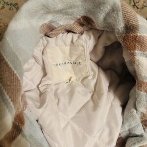 Aeropostale Checkered Quilted Jacket